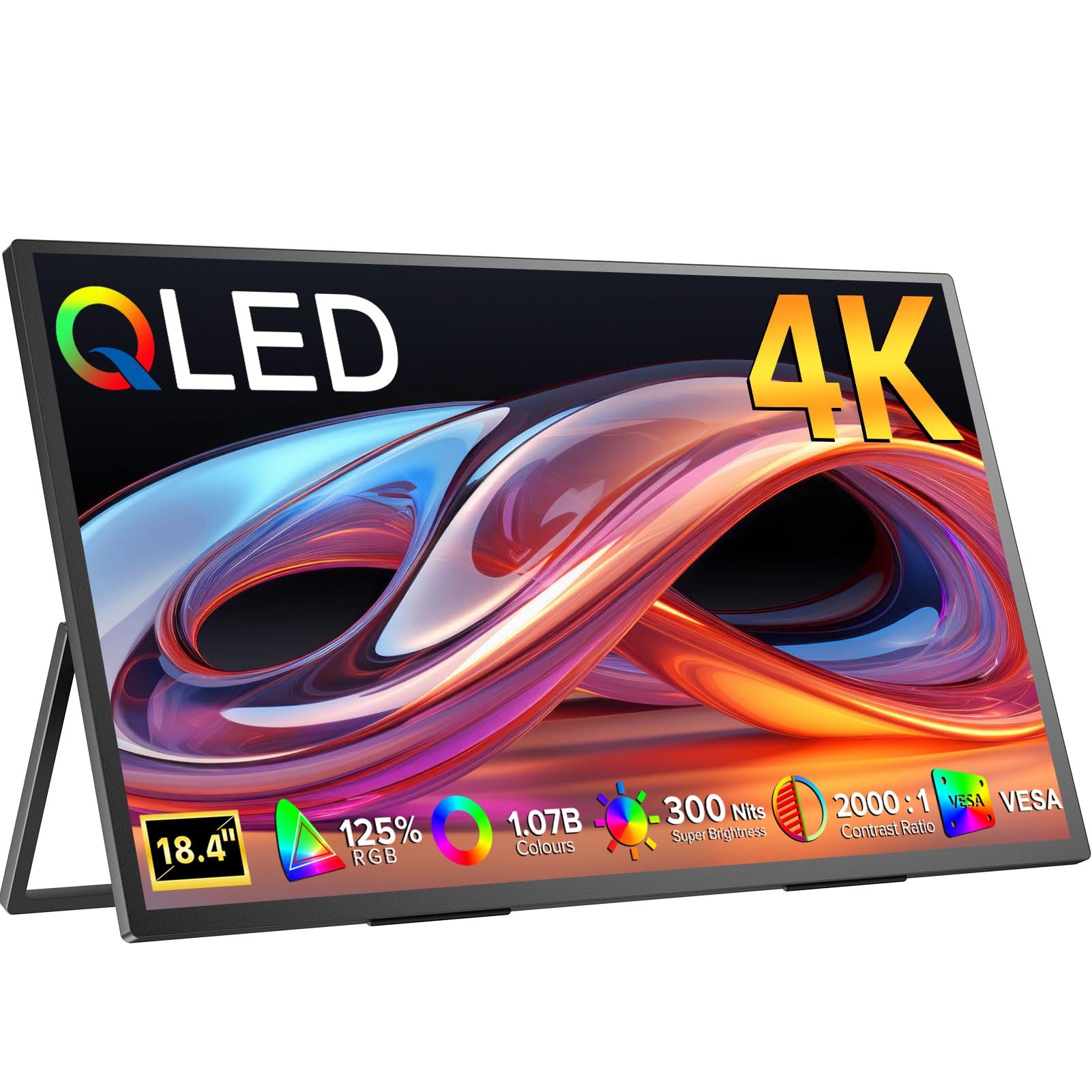 Amazon.co.jp: 4k QLED モバイルモニター Newsoul 18.4インチ大画面